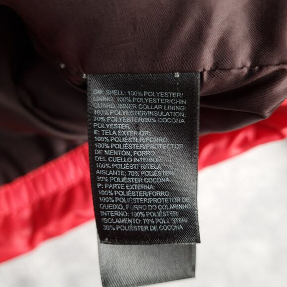 The North Face Jacket Womens Medium Red Blaze Lightweight Quilted Packable - Picture 16 of 16